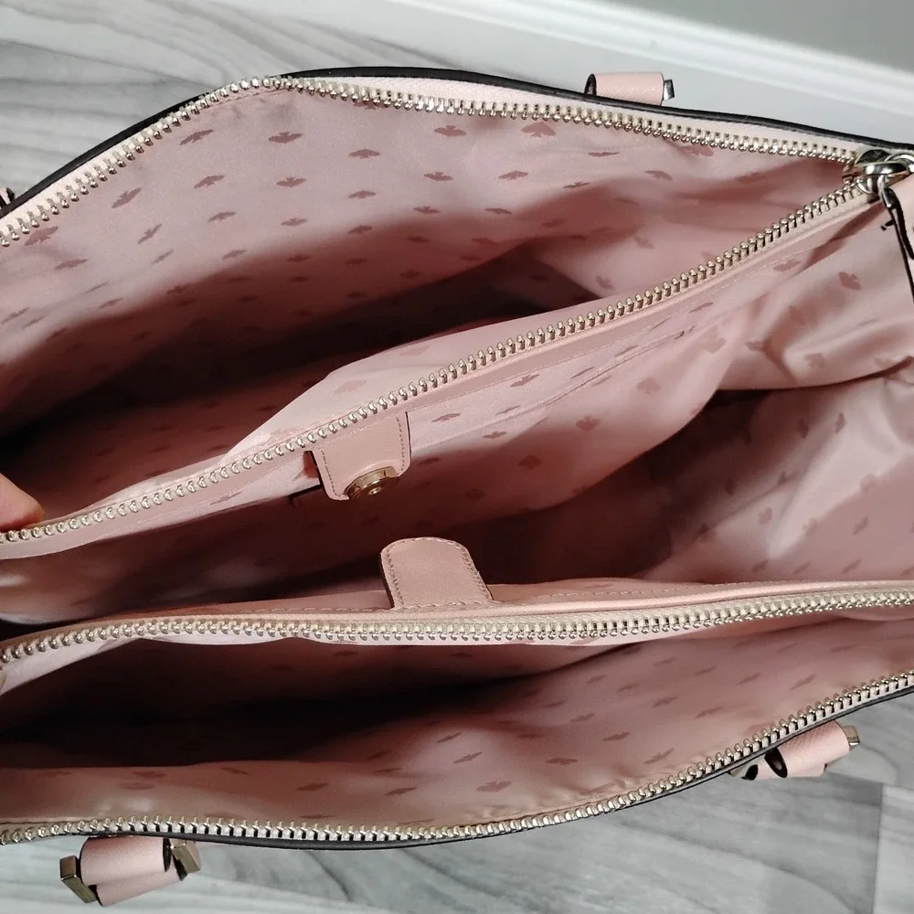 Authentic‎ Kate Spade Newbury Lane Briar Light Pink Saffiano Leather Tote Bag